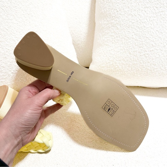 NEW Dolce Vita Ronin Sandals Pastel Yellow Braided Straps
Square Toe sz 12 - Picture 16 of 16